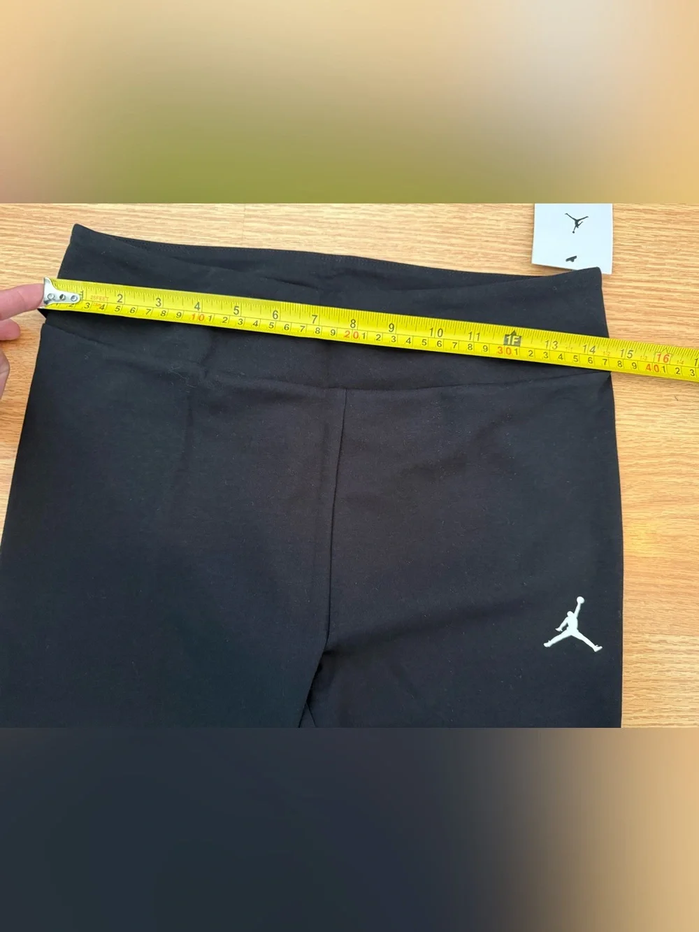 Nike Black Girls' XL Active Leggings with White Jump-man Logo - NWT